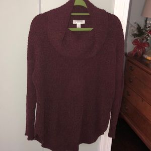 Motherhood maternity cow neck sweater